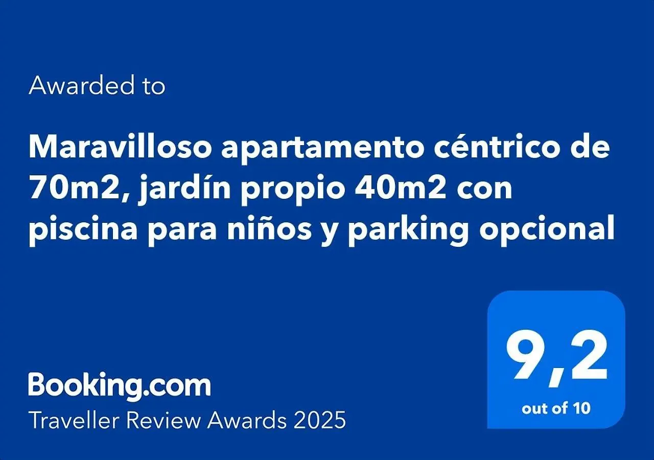Maravilloso Apartamento Centrico De 70M2, Jardin Propio 40M2 Con Piscina Para Ninos Y Parking Opcional Málaga